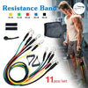 11 Pcs Fitness Resistance Bands Set - (IMPORTED)